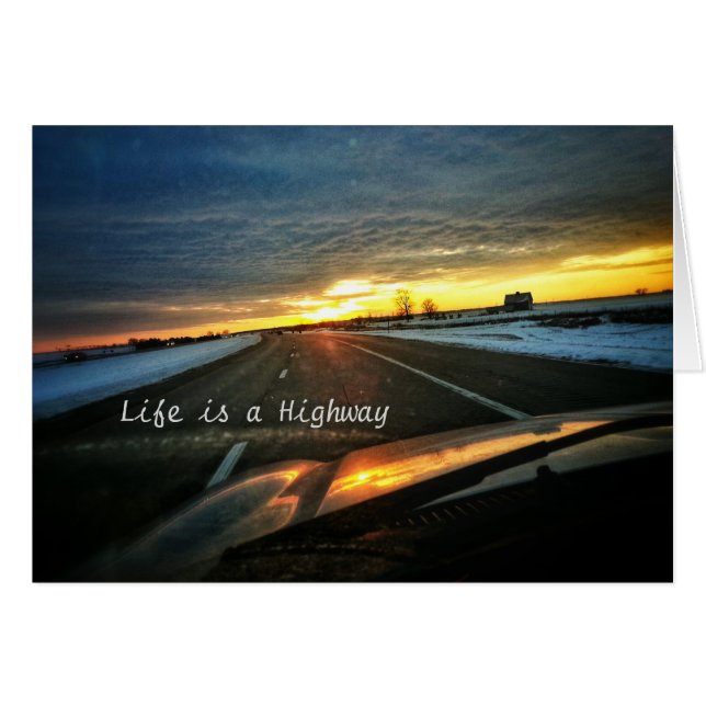 Life is a Highway Card (Front Horizontal)