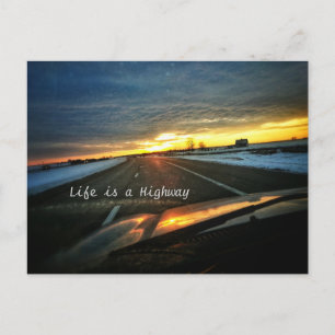Life is a Highway Postcard