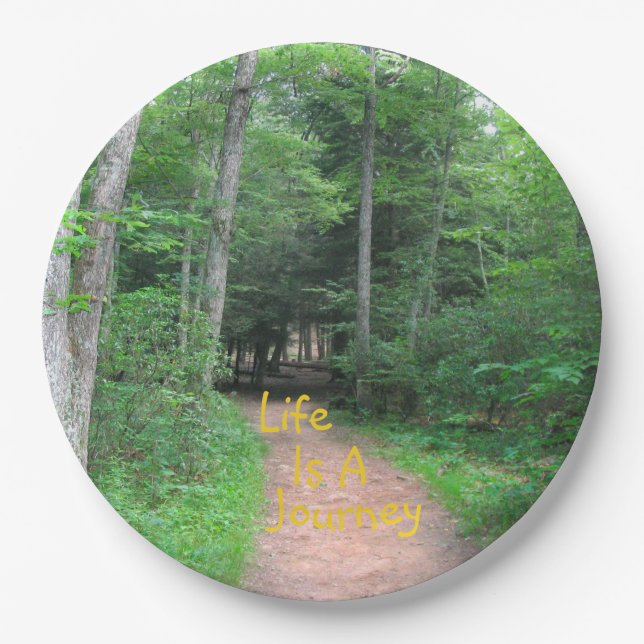 Life Is A Journey 2 Paper Plate (Front)