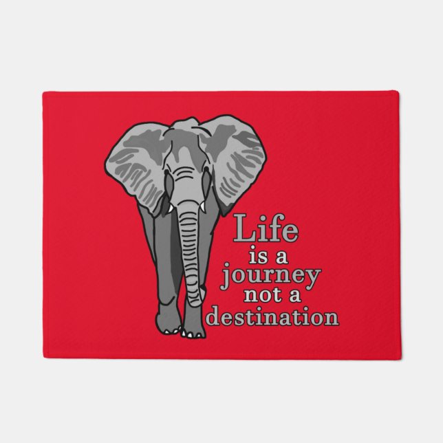 Life Is A Journey  Doormat (Front)