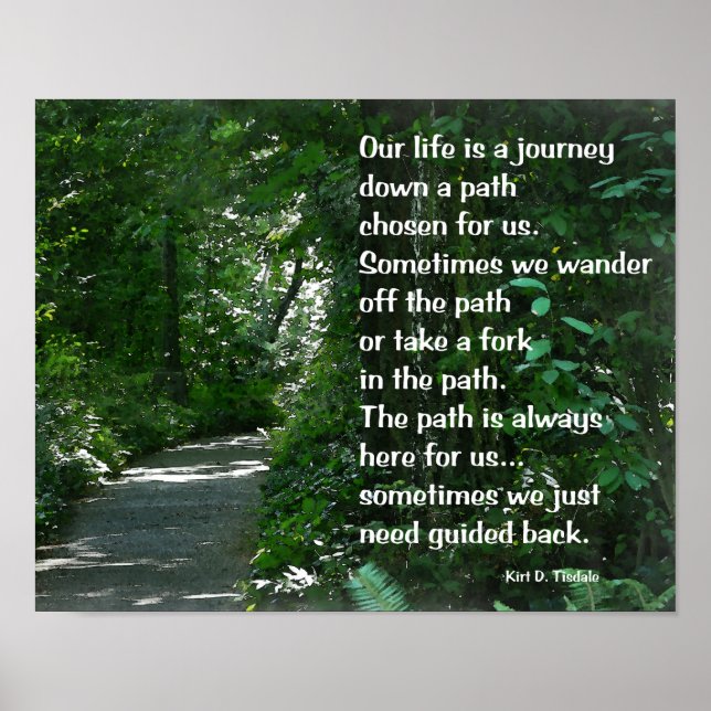 Life Is A Journey - Inspirational Poster (Front)