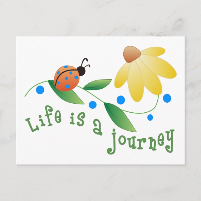 Life is a Journey Postcard (Front)