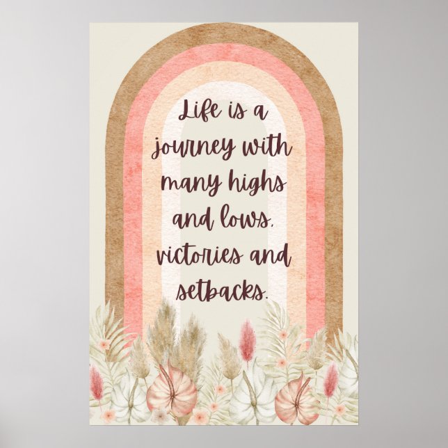 Life is a journey ,  poster (Front)