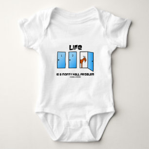 Life Is A Monty Hall Problem (Three Doors) Baby Bodysuit