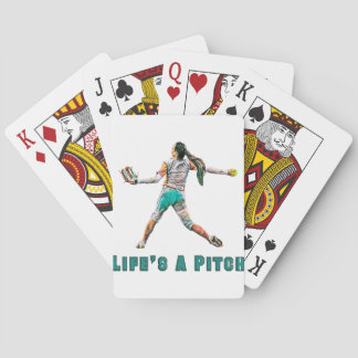 Life Is a Pitch Playing Cards