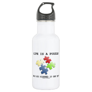 Life Is A Puzzle Have You Figured It Out Yet? 532 Ml Water Bottle