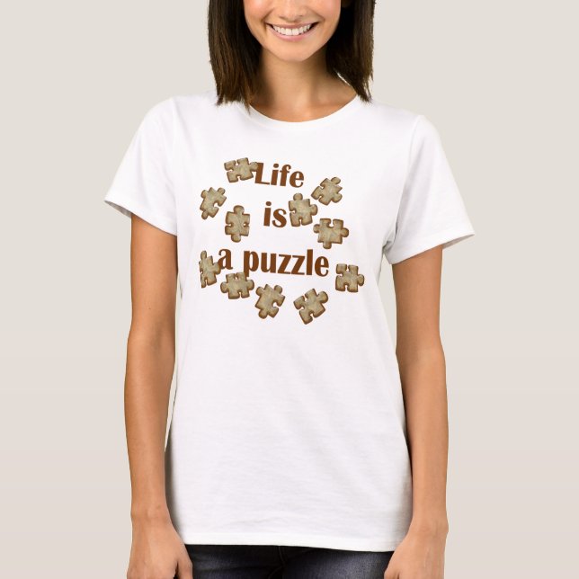Life is a puzzle Yellow T-Shirt (Front)