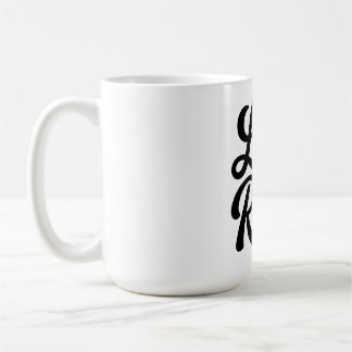 Life is a Race Custom-Cut Vinyl Motivational  Coffee Mug