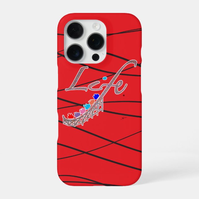 Life is a Roller Coaster iPhone Case (Back)