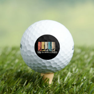 Life Is A Series Of Choices Golf Funny Golfing  Balls