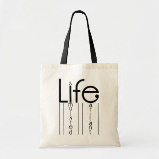 Life is a Simulated Irritant Humourous Quote Desig Tote Bag