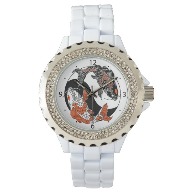 life is about balance. Japanese koi carp fish Watch (Front)