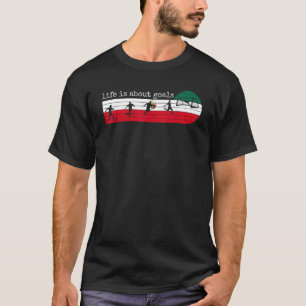 Life Is About Goals Mexico Mexican Soccer Footbal T-Shirt