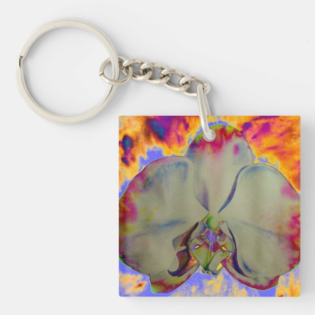 Life is about the Journey - Fire Orchid Key Ring (Front)