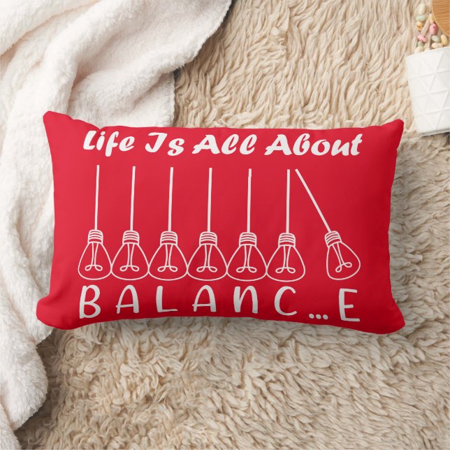 Life is all about balance motivational inspiration lumbar cushion (Blanket)