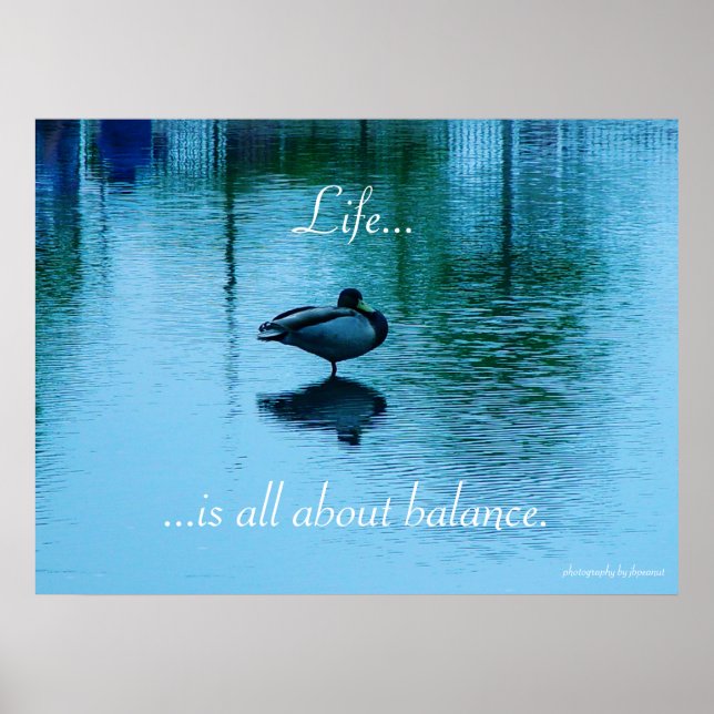 Life..., ...is all about balance poster (Front)