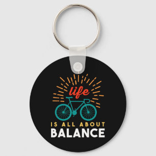 Life Is All About Lance Cycling Cyclist Life Bicyc Key Ring