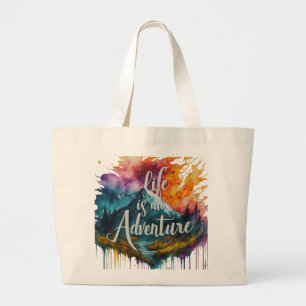 Life is an Adventure - Jumbo Tote Bag