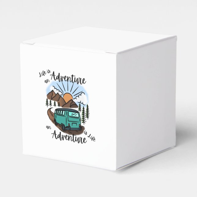 Life is an Adventure - Outdoor Enthusiast, Hiking, Favour Box (Front Side)