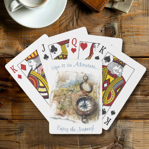 Life Is An Adventure Playing Cards