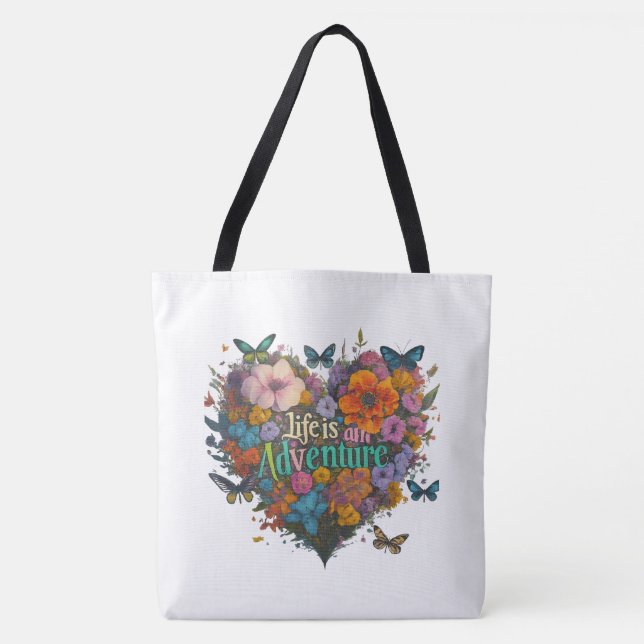 Life is an Adventure - Shoulder Tote Bag (Front)