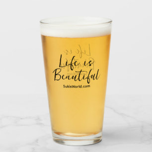 Life is Beautiful Blog Brand Website Glass