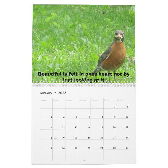 Life  is Beautiful Calendar (Jan 2026)