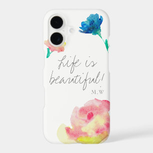 Life is beautiful, elegant, vintage, personlized