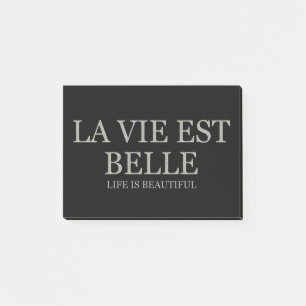 Life Is Beautiful - Light Post-it Notes