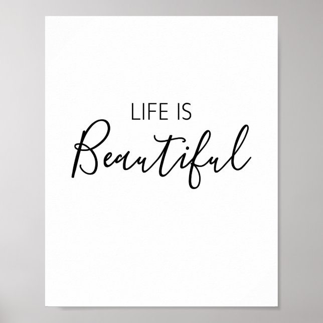 Life Is Beautiful Poster (Front)