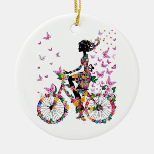 life is beautiful ride ceramic ornament