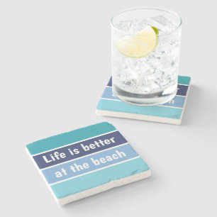 Life Is Bette At The Beach Stone Coaster