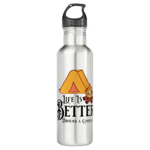 Life is Better around a Campfire 710 Ml Water Bottle