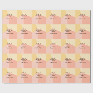 Life is better at beach yellow orange boho rustic wrapping paper