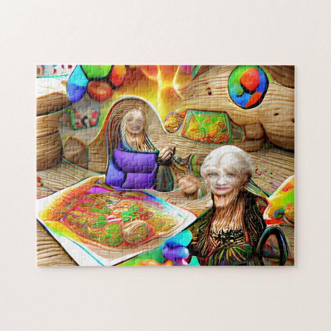 Life is better at Grandmas home welcome Jigsaw Puzzle (Horizontal)