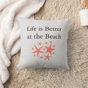Life is Better at the Beach Coastal Cushion