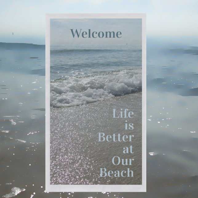 Life is Better at the Beach Coastal Napkin (Creator Uploaded)