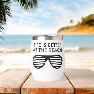 Life is better at the beach funny retirment gift