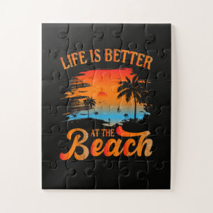Life is Better at The Beach Jigsaw Puzzle