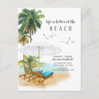 Life Is Better At The Beach Moving Announcement