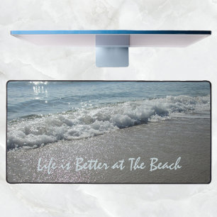 Life is Better at the Beach Photographic Seascape Desk Mat