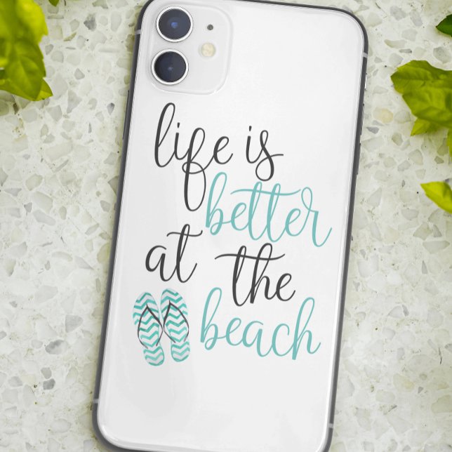 Life Is Better At The Beach Quote Case-Mate iPhone Case (Creator Uploaded)