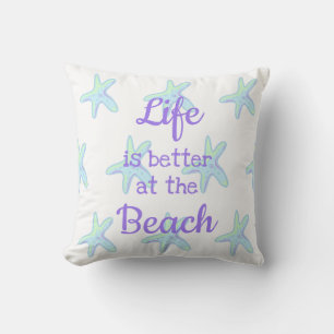 Life is Better at the Beach Starfish Cushion