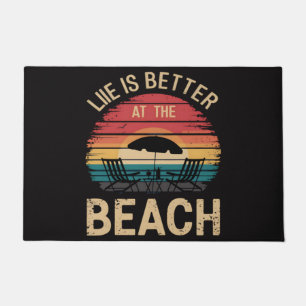 Life Is Better At The Beach Summer Vacation Vibes Doormat