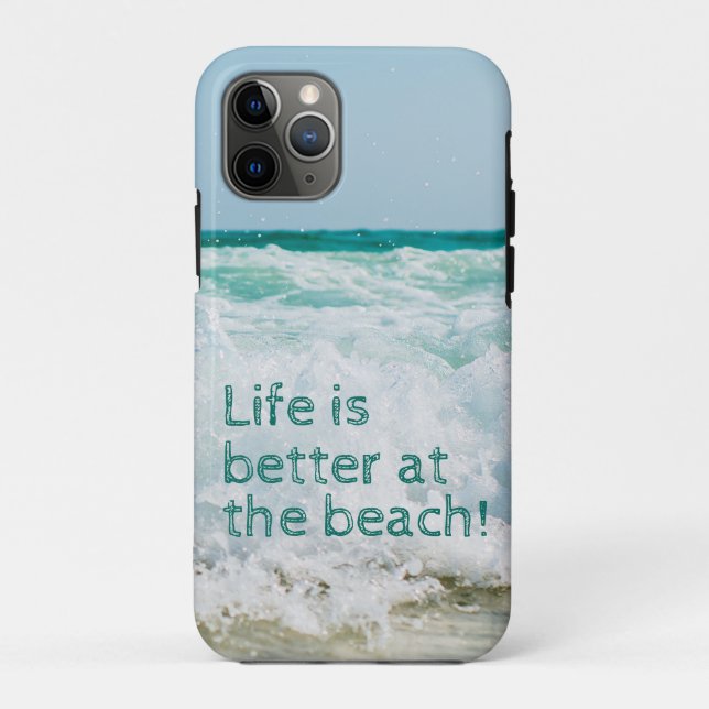 Life Is Better At The Beach Wave Case-Mate iPhone Case (Back)