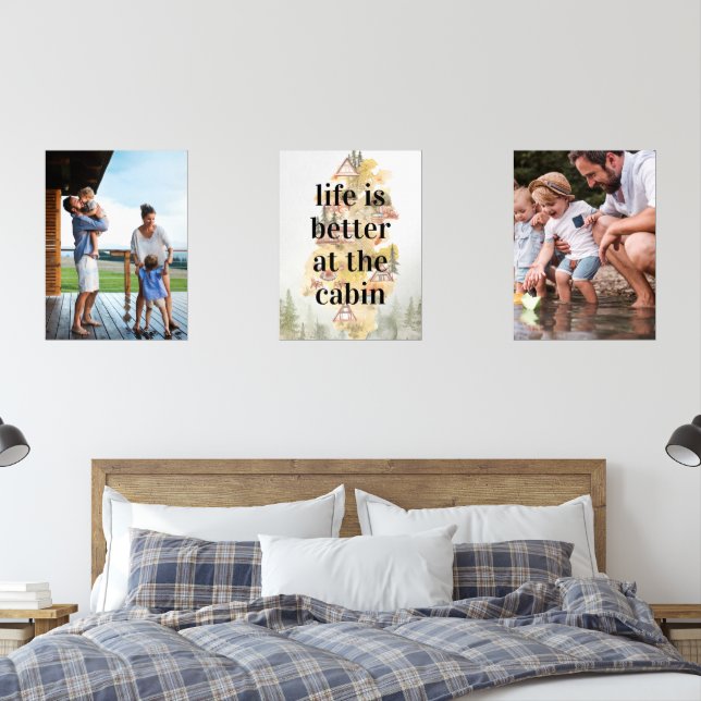 Life is Better at the Cabin | Family Photos (Bedroom)