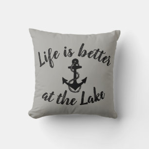 LIFE IS BETTER AT THE LAKE - anchor - two-sided   Cushion