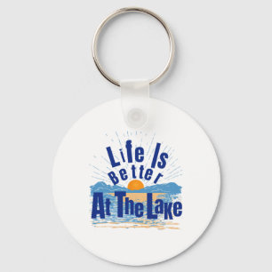 Life Is Better At The Lake Bum Fishing Boating Gif Key Ring