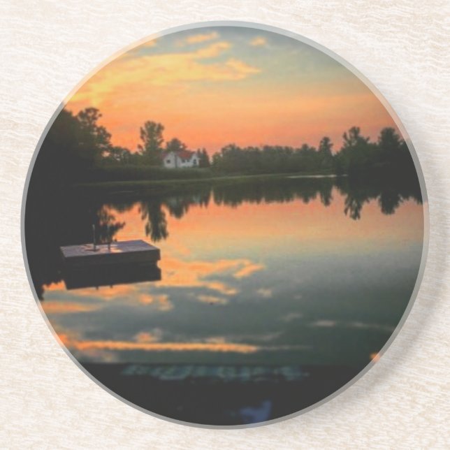 Life is Better at The Lake Coaster (Front)