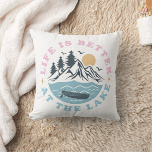 Life Is Better at The Lake Cushion